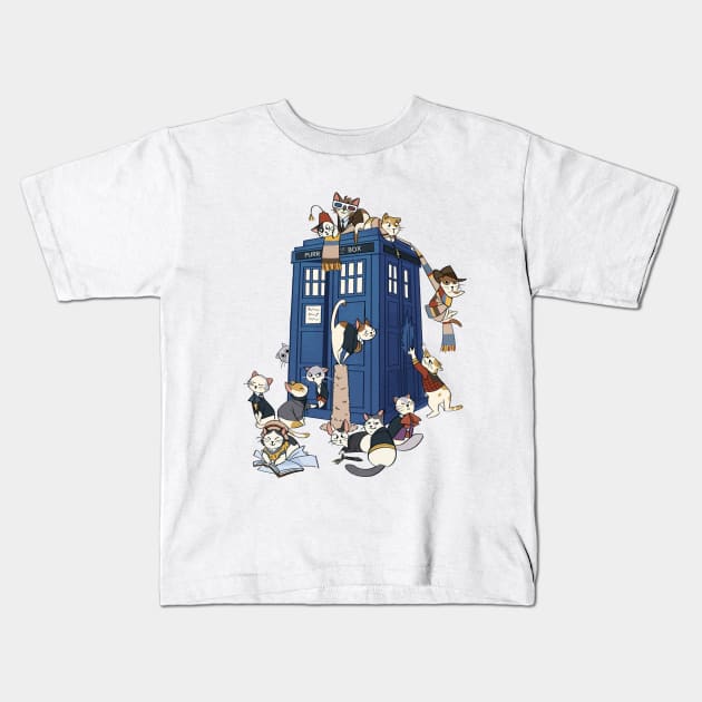 Doctor Cat Kids T-Shirt by annmarcellino